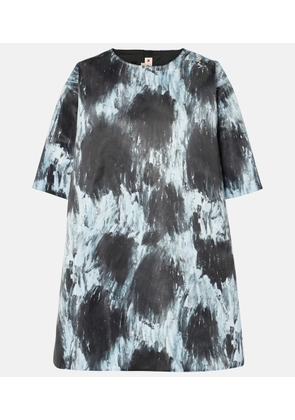 Marni Leopard-print duchesse satin minidress