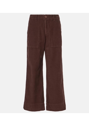 Velvet Vera cropped corduroy wide-leg pants