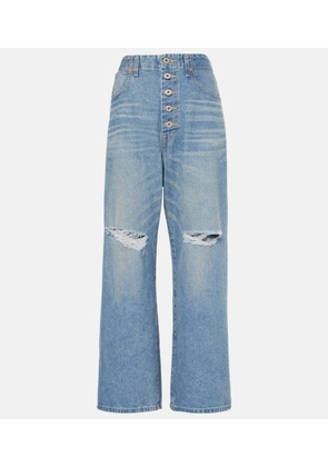 Junya Watanabe Cutout wide-leg jeans