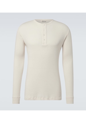 Auralee Cotton Henley shirt