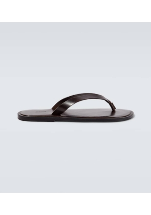 Auralee Leather thong sandals