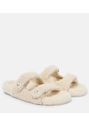 Jimmy Choo Fayence shearling sandals