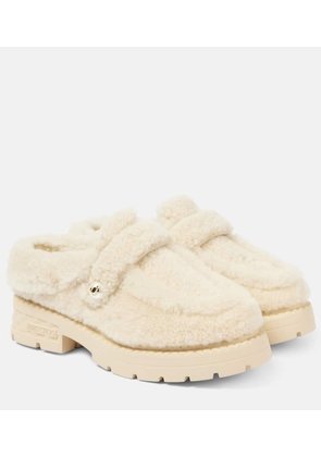 Jimmy Choo Shea shearling platform mules