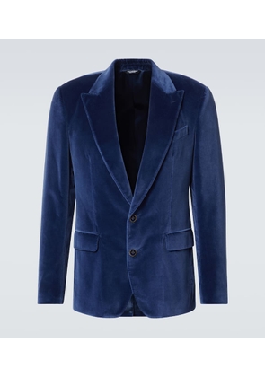 Dolce&Gabbana Cotton velvet blazer