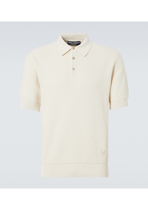 Dolce&Gabbana DG knitted cotton polo shirt
