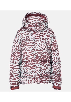 Adidas by Stella McCartney TrueNature leopard-print puffer jacket