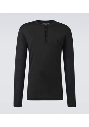 Dolce&Gabbana Silk Henley shirt
