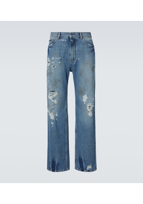 Dolce&Gabbana Distressed wide-leg jeans