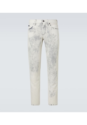 Dolce&Gabbana Printed straight jeans