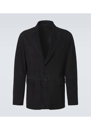 Brioni Monti single-breasted suede blazer