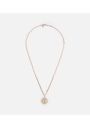 Sydney Evan World Traveler 14kt gold pendant necklace with diamonds