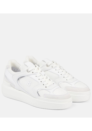 Bogner Hollywood 29A leather-trimmed mesh sneakers