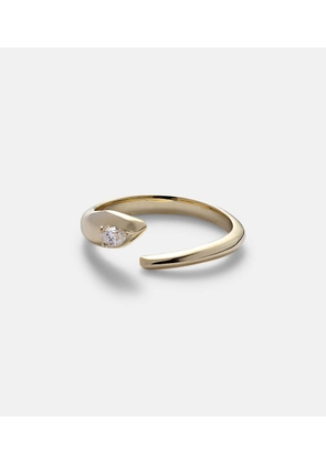 Stone and Strand Diana 14kt gold ring with diamond