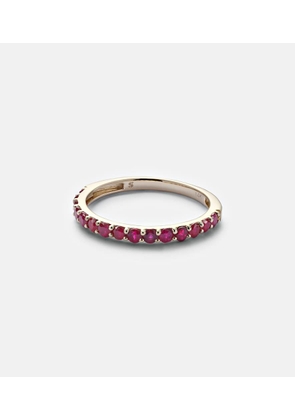 Stone and Strand Forever Birthstone 14kt gold ring with ruby
