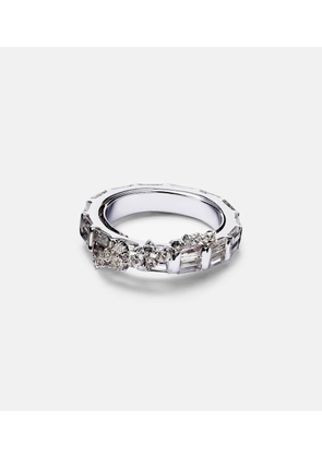 Ananya Scatter 18kt white gold ring with sapphires and diamonds