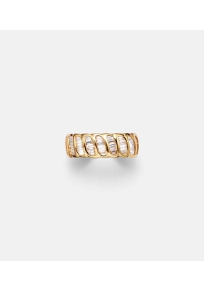 Anita Ko Zoe 18kt gold ear cuff with diamonds