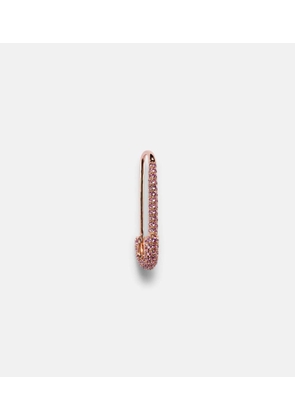 Anita Ko Safety Pin 18kt rose gold single earring with sapphires