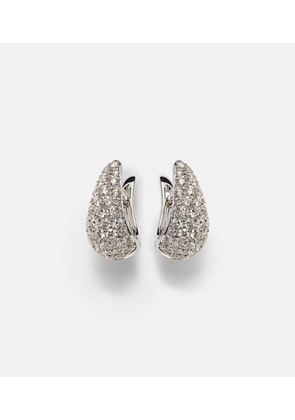Anita Ko Claw 18kt white gold earrings with diamonds