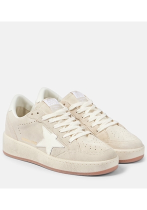 Golden Goose Ball Star 2 leather-trimmed suede sneakers