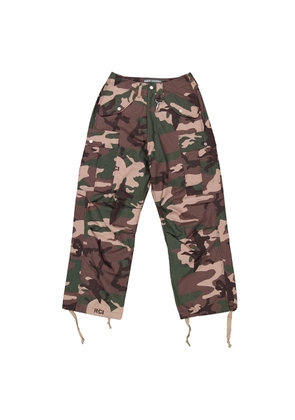 Reese Cooper Wide Leg Cotton Cargo Pants