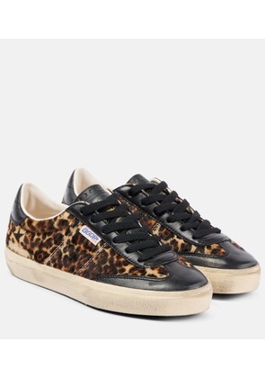 Golden Goose Soul Star leopard-print leather sneakers