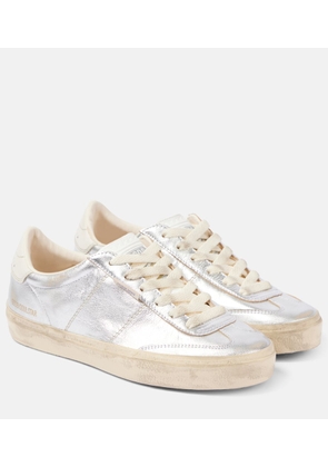 Golden Goose Soul-Star metallic leather sneakers