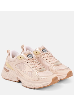 Golden Goose Lightstar mesh and leather sneakers