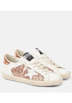 Golden Goose Super-Star glitter leather sneakers