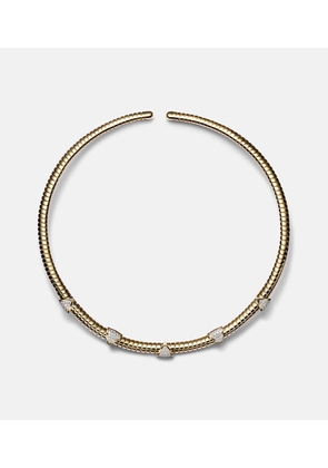 Marina B Trisolina 18kt gold necklace with diamonds