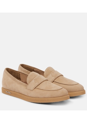 Max Mara Softmoc suede loafers