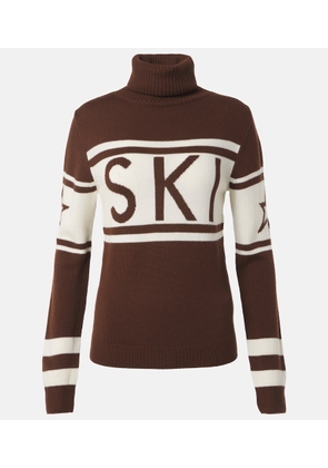 Perfect Moment Schild intarsia wool turtleneck sweater
