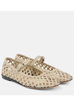 Le Monde Beryl Woven leather ballet flats