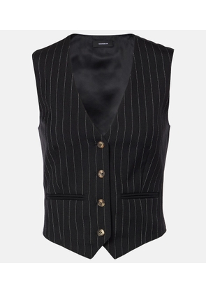 Wardrobe.NYC Pinstripe wool vest