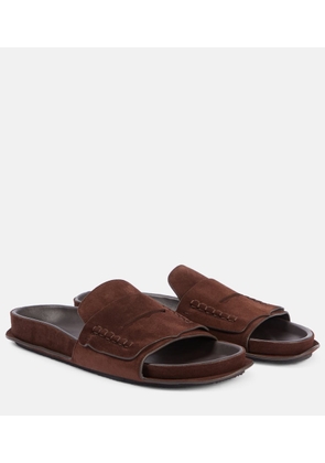 Jacquemus Mocassin suede slides