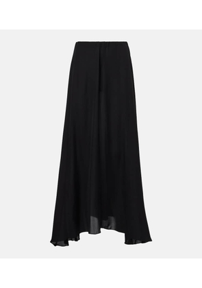 Wardrobe.NYC Flared silk maxi skirt