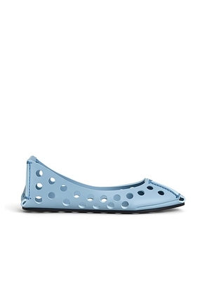ALAÏA Ballet Flat in Bleu Delave - Baby Blue. Size 36 (also in 37, 38, 39, 40, 41).