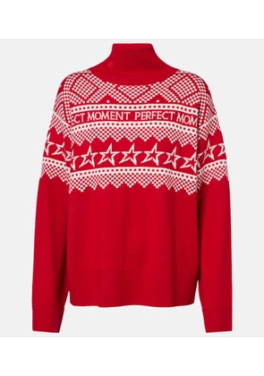 Perfect Moment Intarsia wool sweater