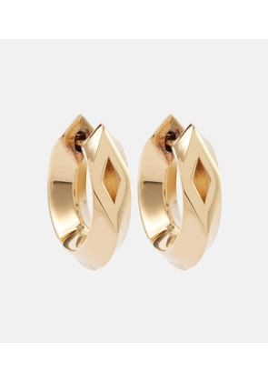 Burberry Hollow Small gold-plated sterling silver hoop earrings