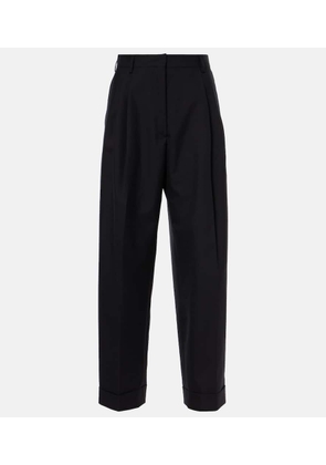 Dries Van Noten High-rise wool wide-leg pants