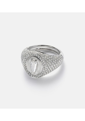 Kamyen Kite 18kt white gold ring with diamonds