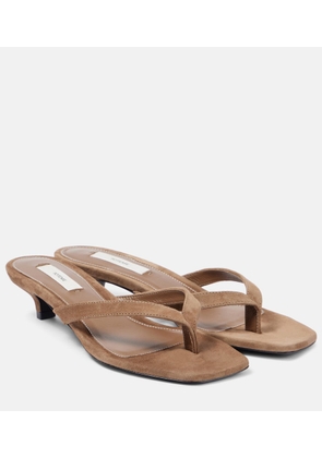 Toteme Suede thong sandals