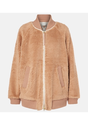 Varley Ella fleece bomber jacket