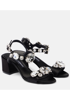 Dolce&Gabbana Keira 60 embellished satin sandals