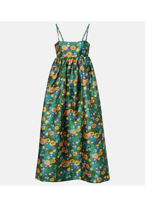 Alemais Printed open-back midi dress