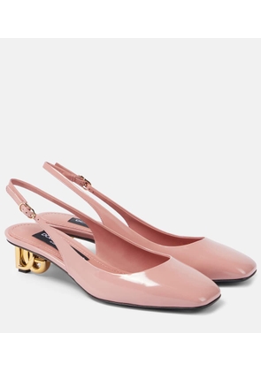 Dolce&Gabbana Jackie 40 patent leather slingback pumps