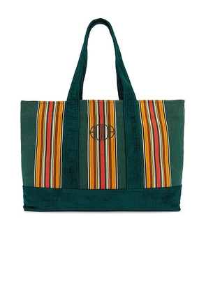 BODE Parakeet Stripe Tote Bag in Green Multi - Green. Size all.