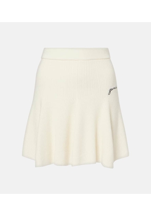 Ganni Wool and cashmere miniskirt