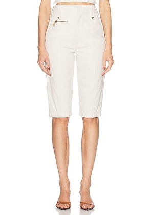 Burberry Tapered Capri in Quartz - White. Size 0 (also in 4).