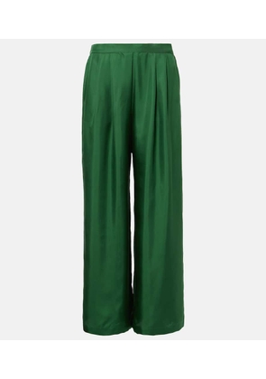 Asceno Isola silk twill wide-leg pants
