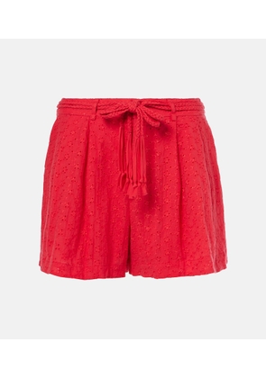 Poupette St Barth Chantal broderie anglaise cotton shorts
